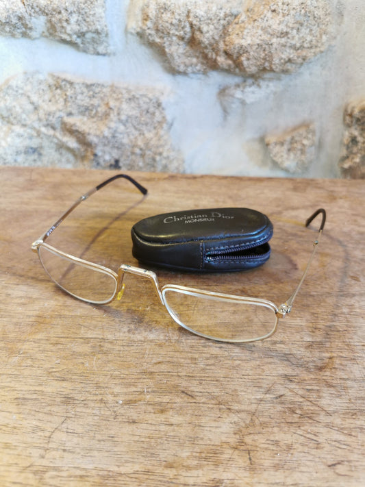 Pair of Folding Glasses Christian DIOR, Vintage, Collection