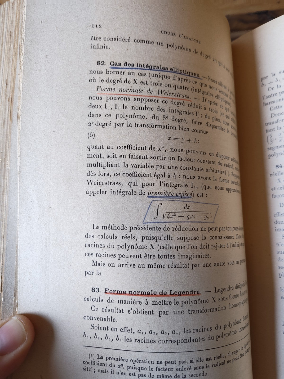 Volumes 1 & 2 Calculus Textbook, Polytechnique, J.Hadamard 1927