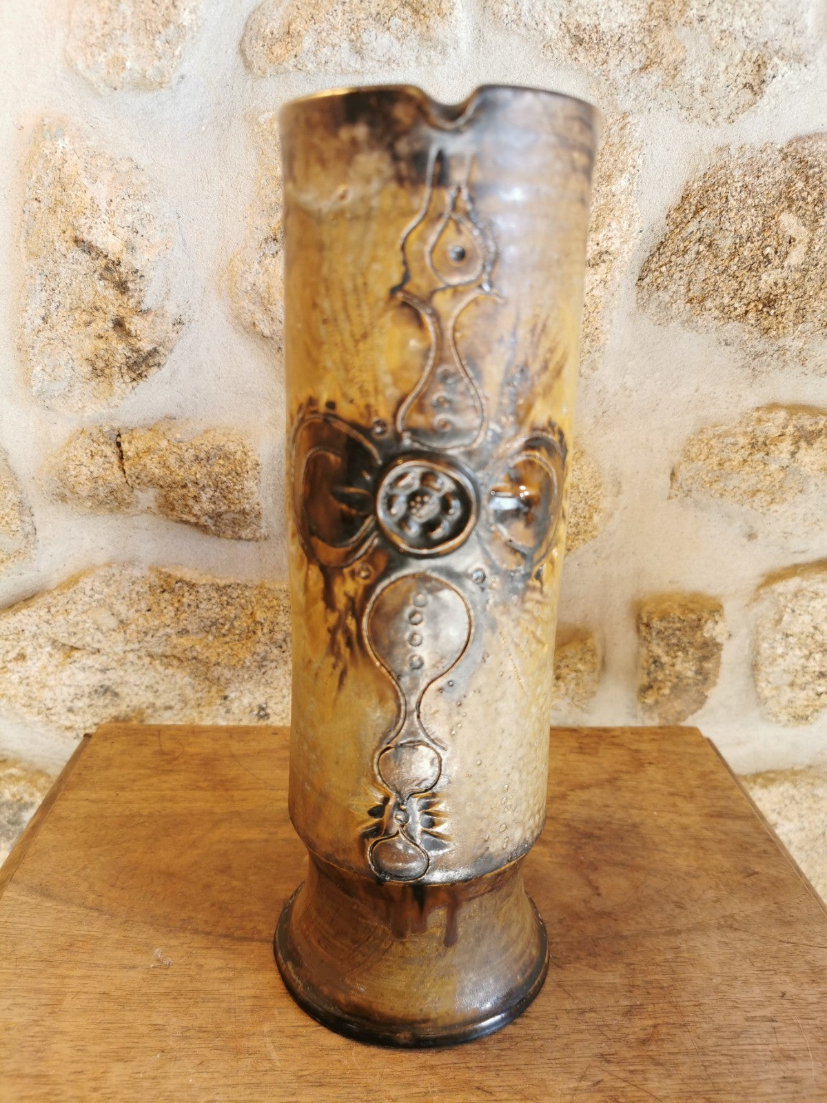 Superb Mid-Century Ceramic Pitcher, French Work