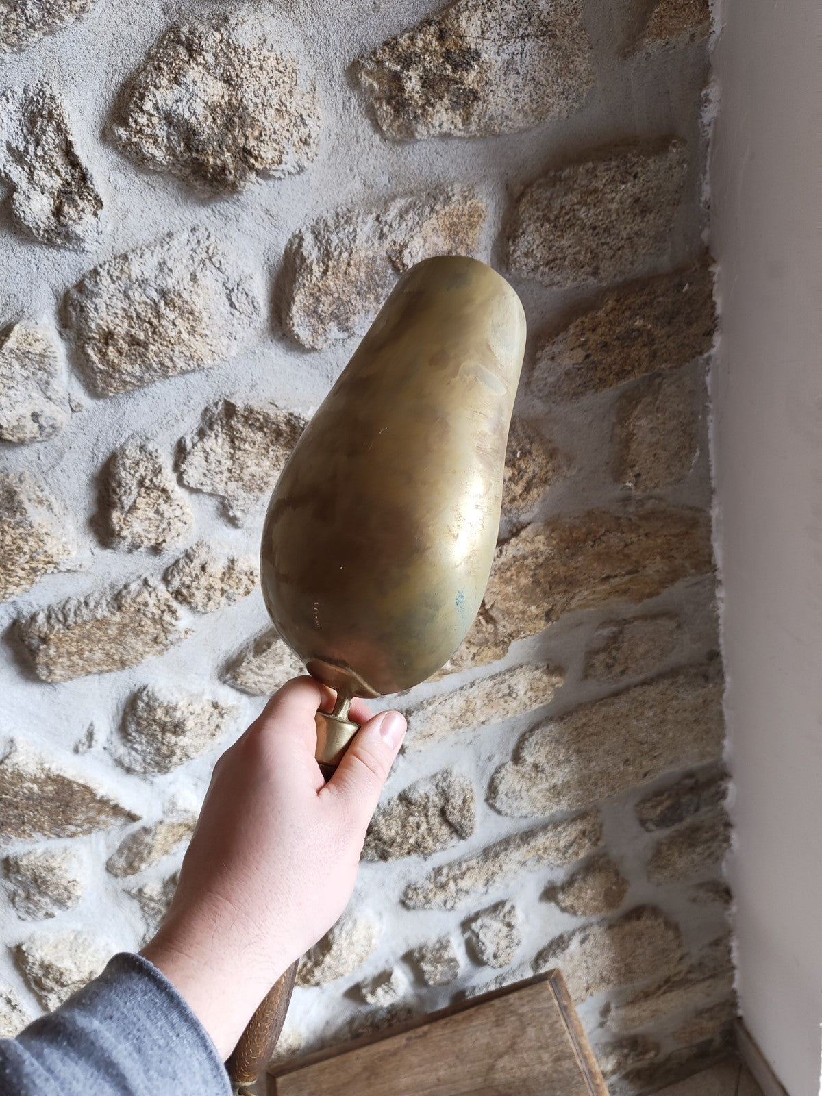 Miller's Shovel, Vintage French Brass Object