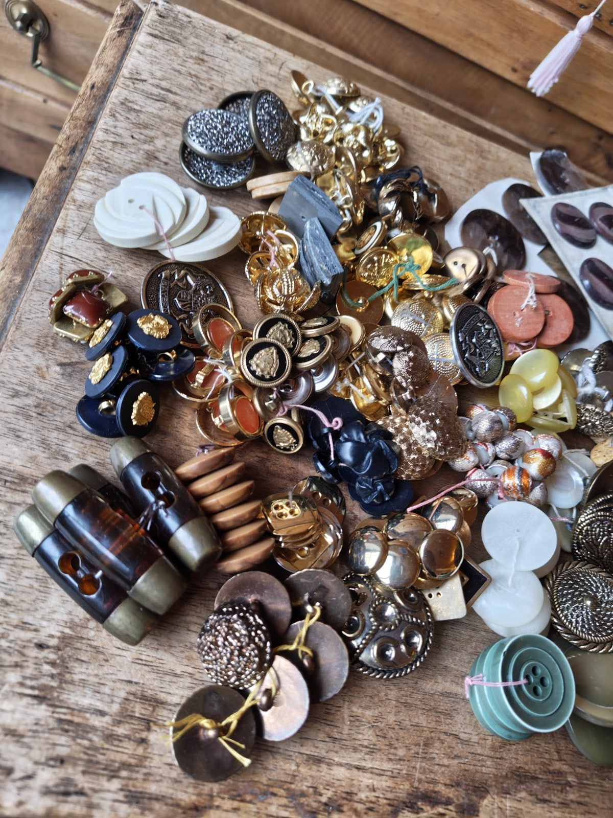 Large Mixed Lot of Haberdashery Buttons in Bulk