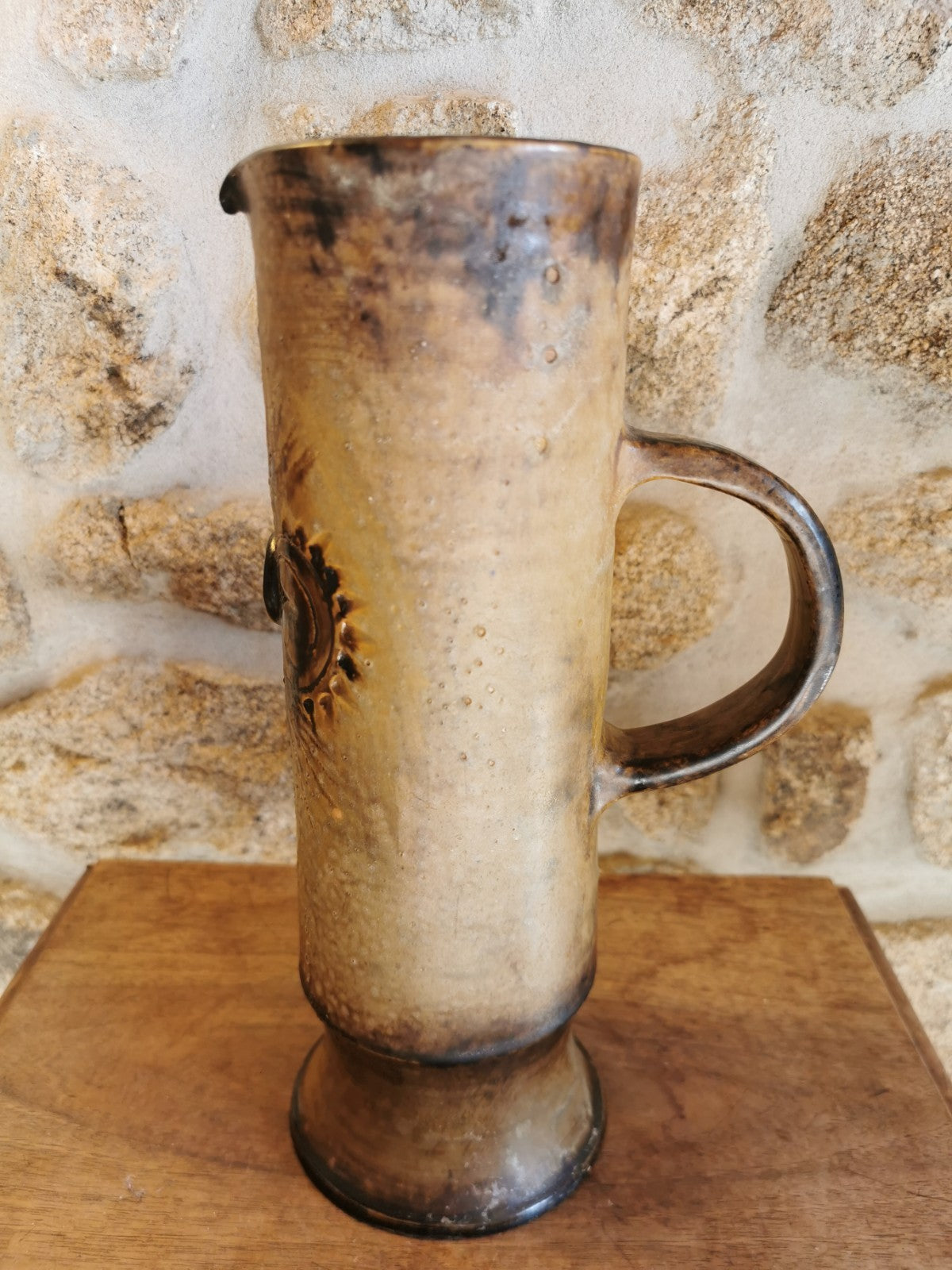 Superb Mid-Century Ceramic Pitcher, French Work