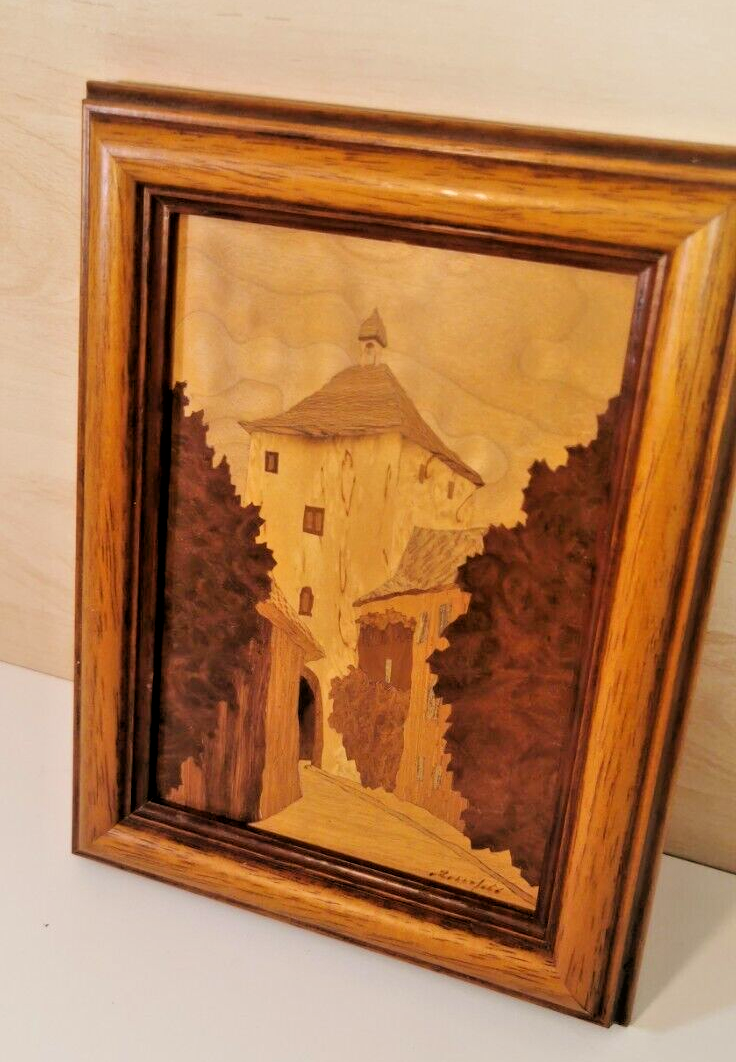 Magnificent Art Marquetry Frame by Rosenfeld Jacques