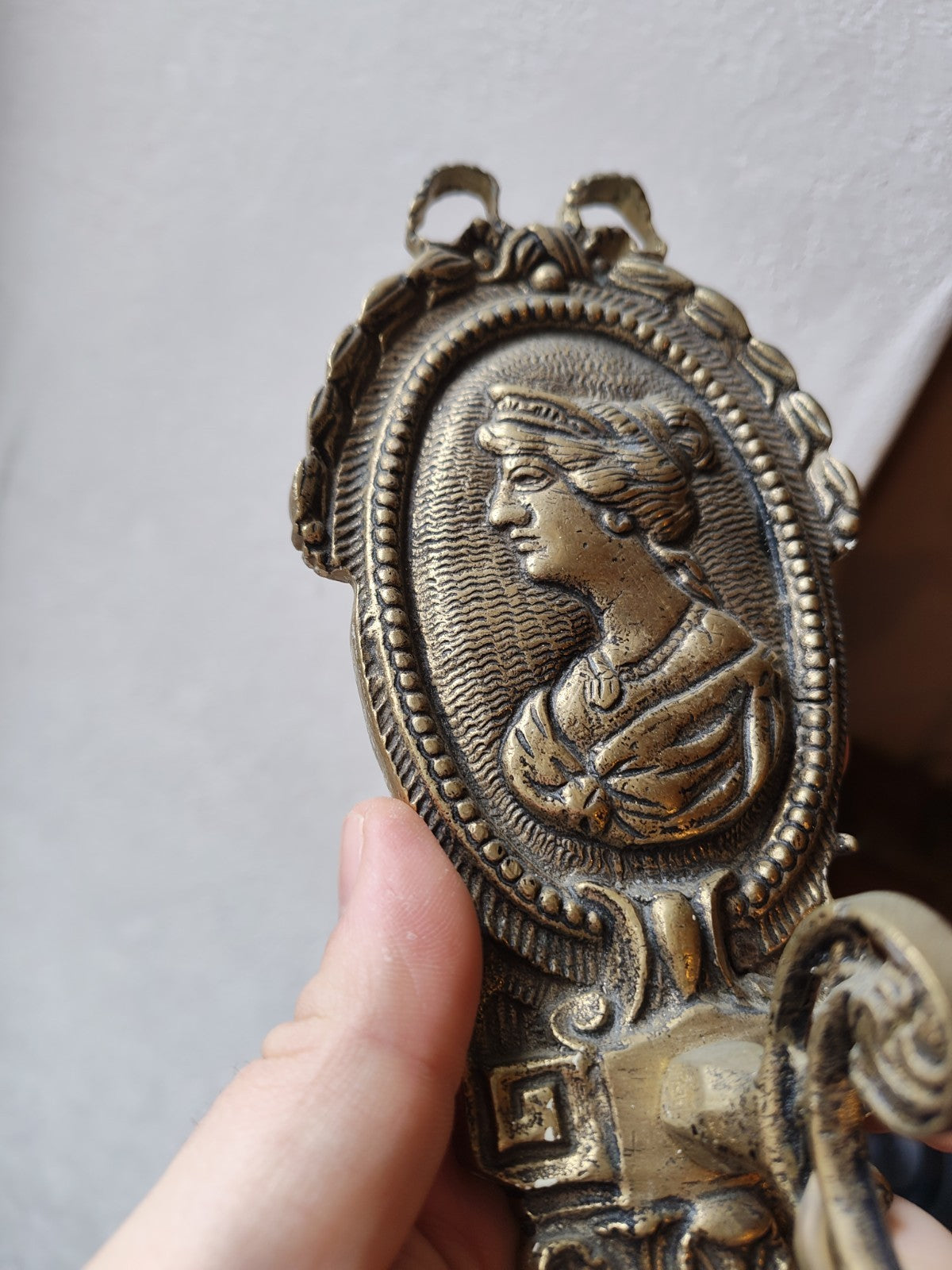 Superb Pair of Bronze Antique Wall Sconces, France