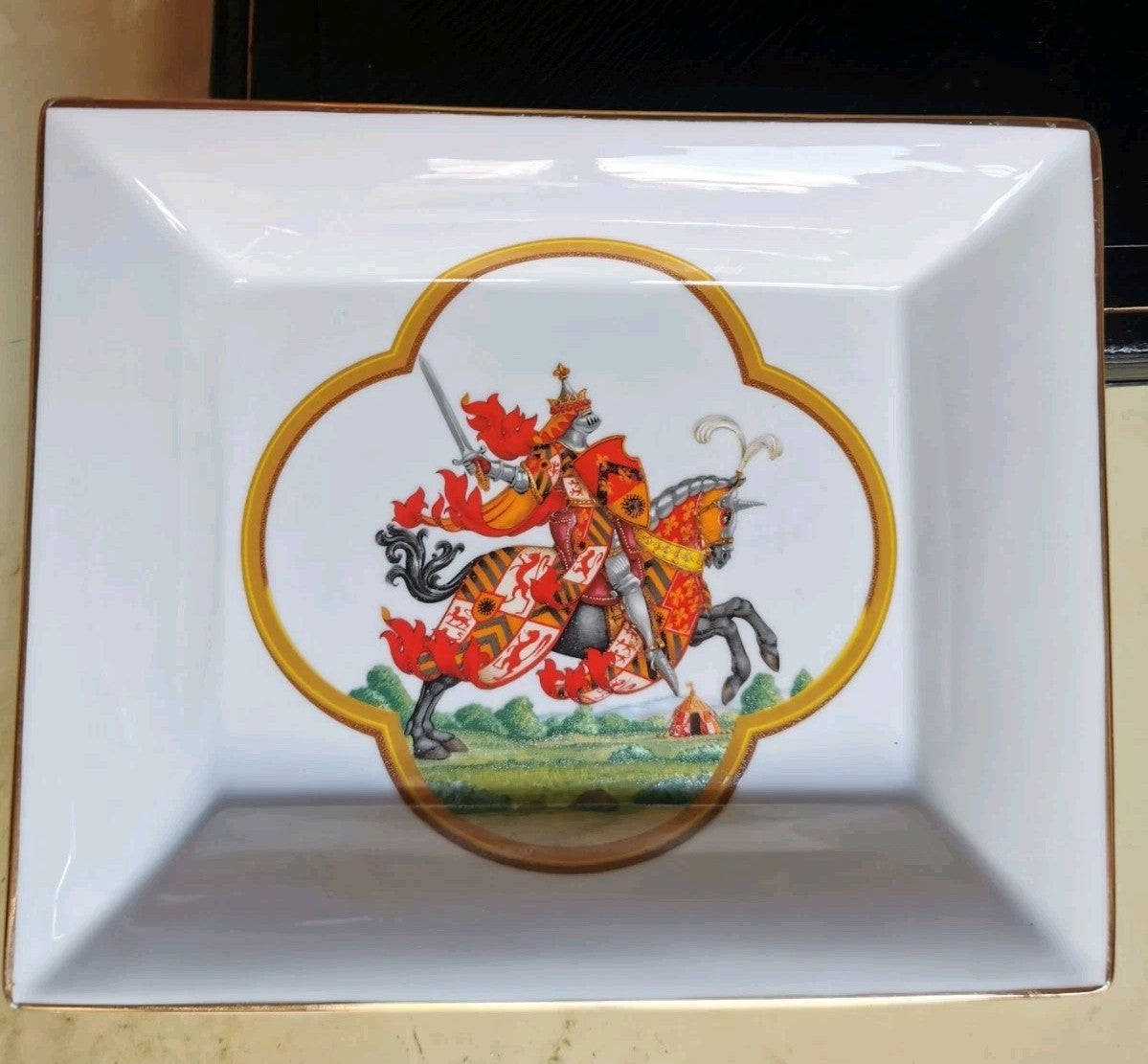 Ceramic Trinket Dish Porcelaine De Paris Lancelot Chevalier