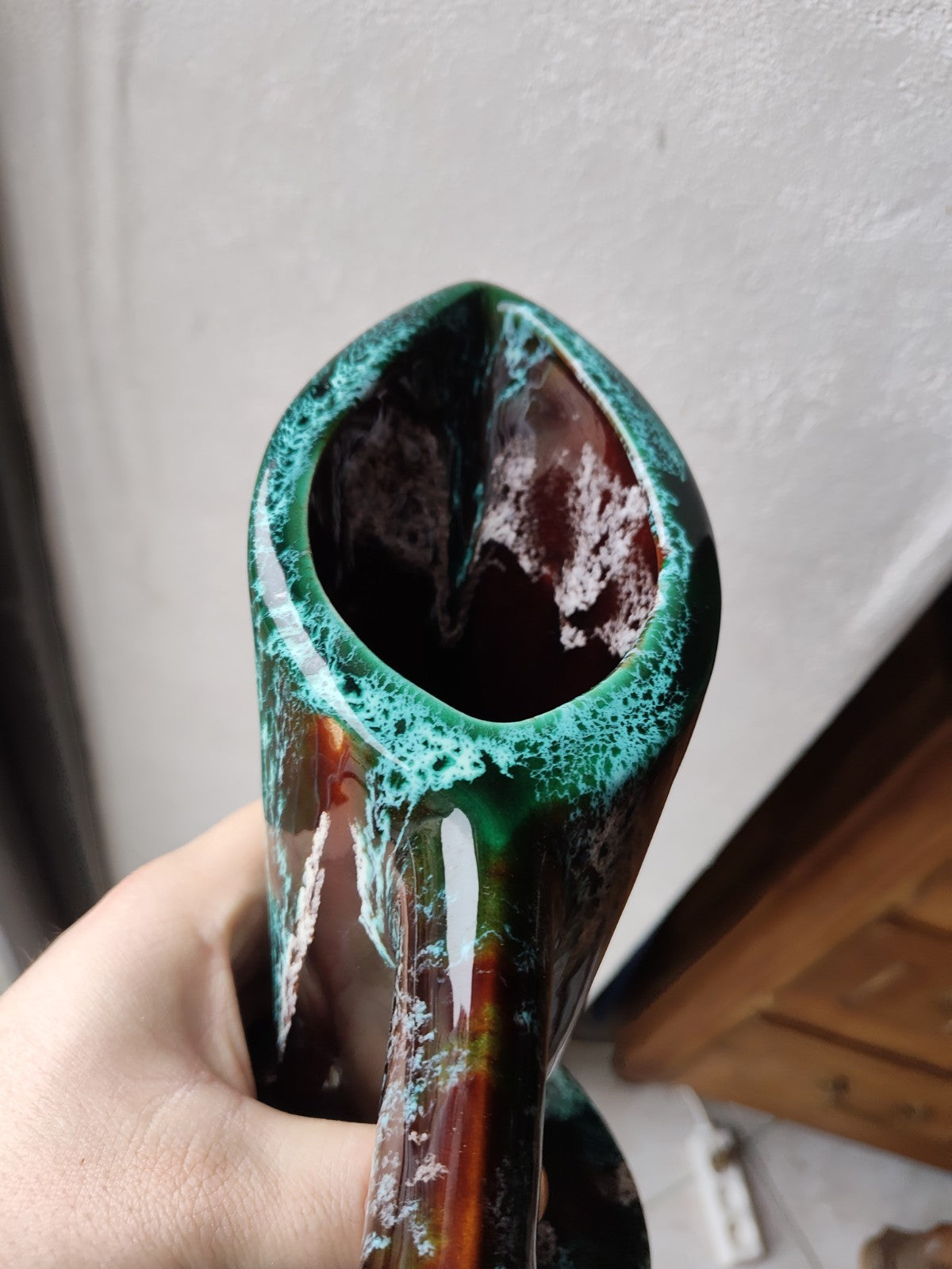 ヴァロリスのオレンジジュースサービス、グリーン、アールデコ、崇高、署名入りシム