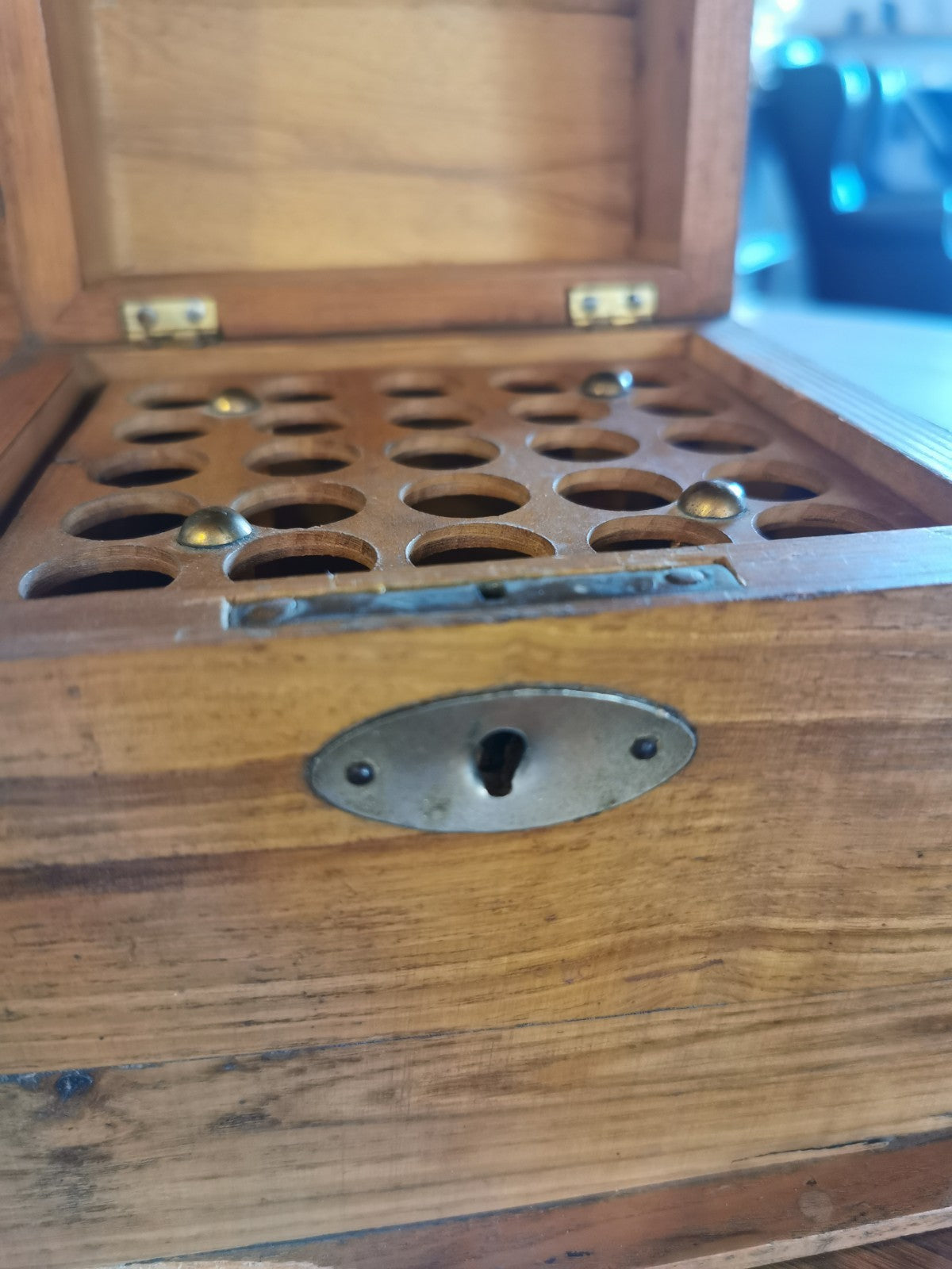 Superb Cigar Box / Humidor, Dog Kennel Design, French Made, circa 1880