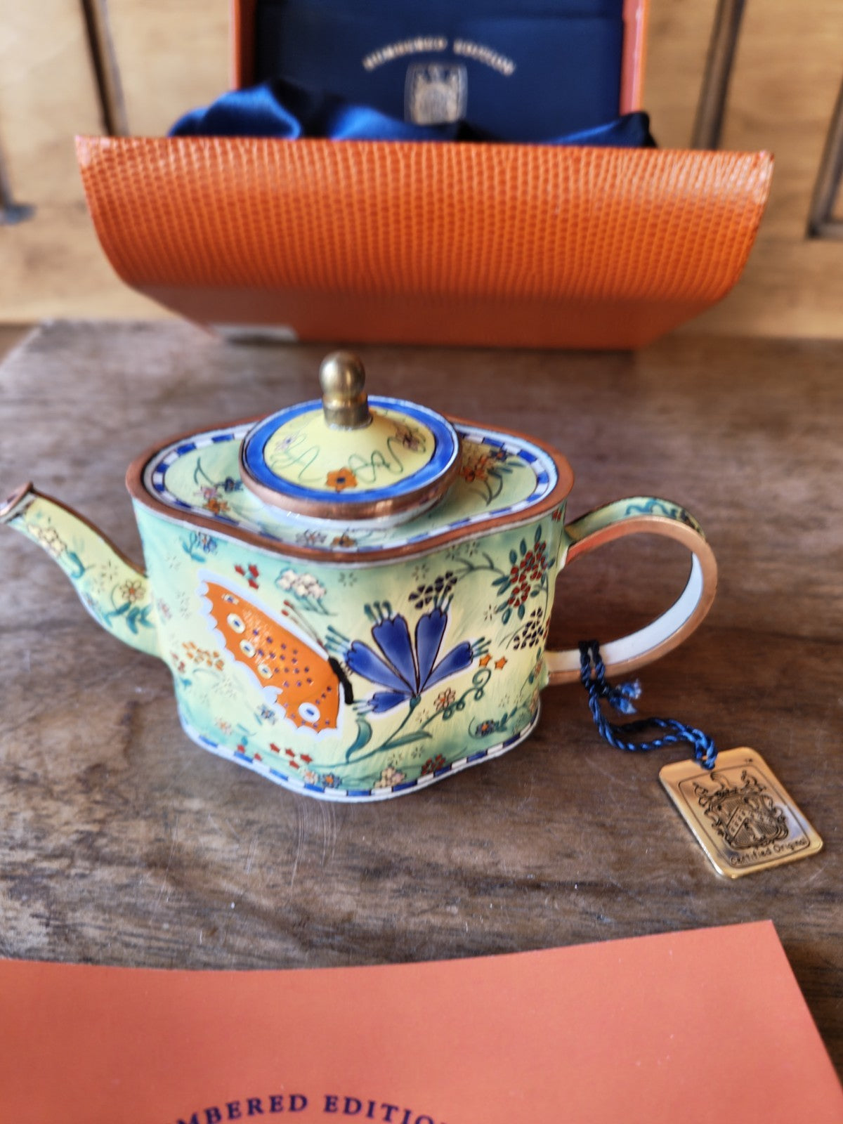 Charlotte Di Vita London, Butterfly Collection Enamel Teapot