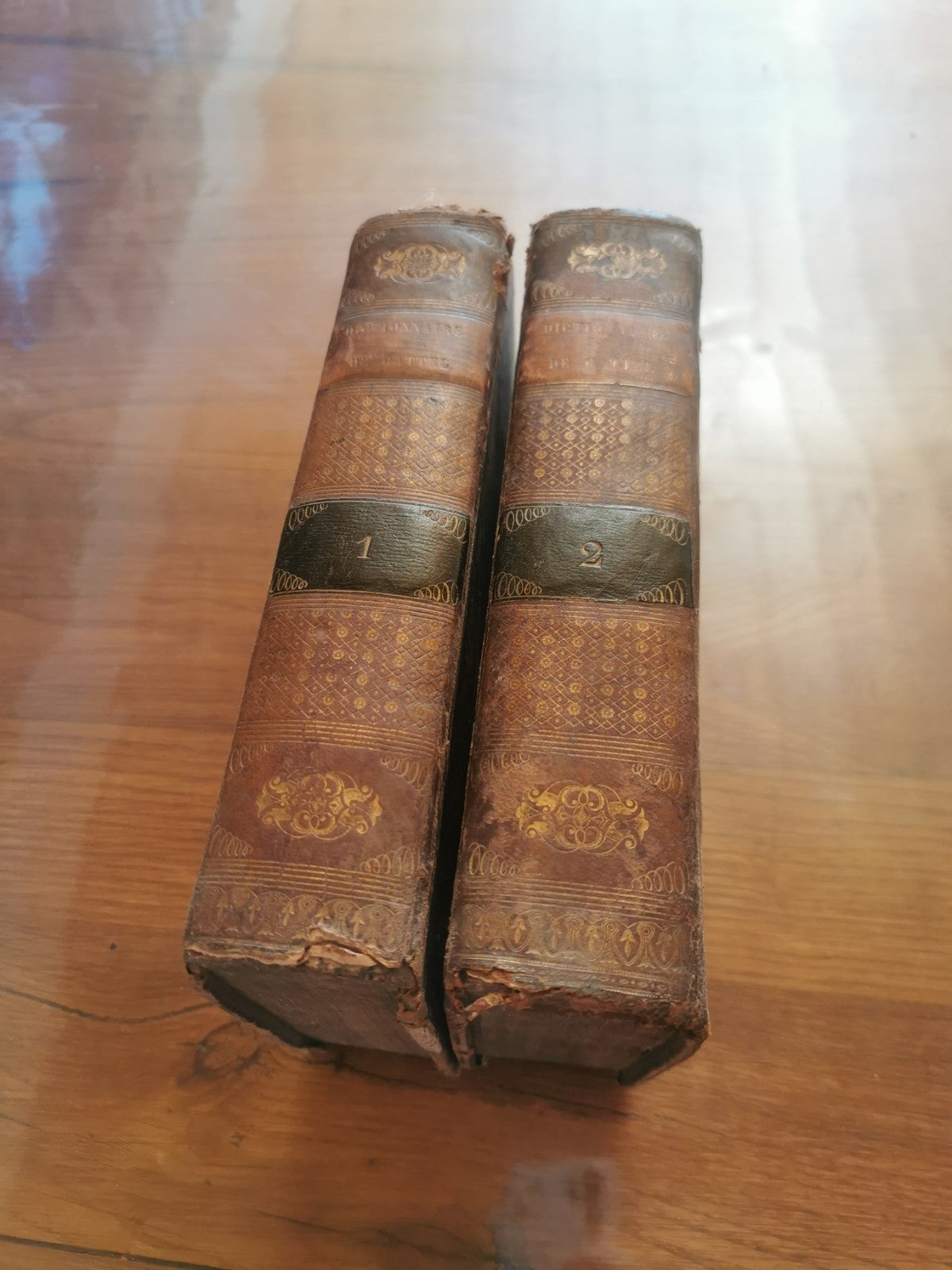 Superb Two-Volume Set, Dictionary of the French Language, by Gattel, 1827