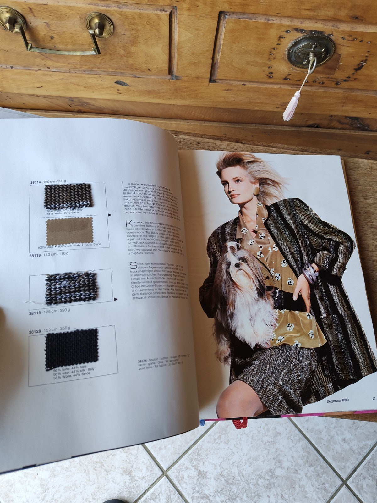 Two Vintage Fashion Books France/Italy, Paris, 1988