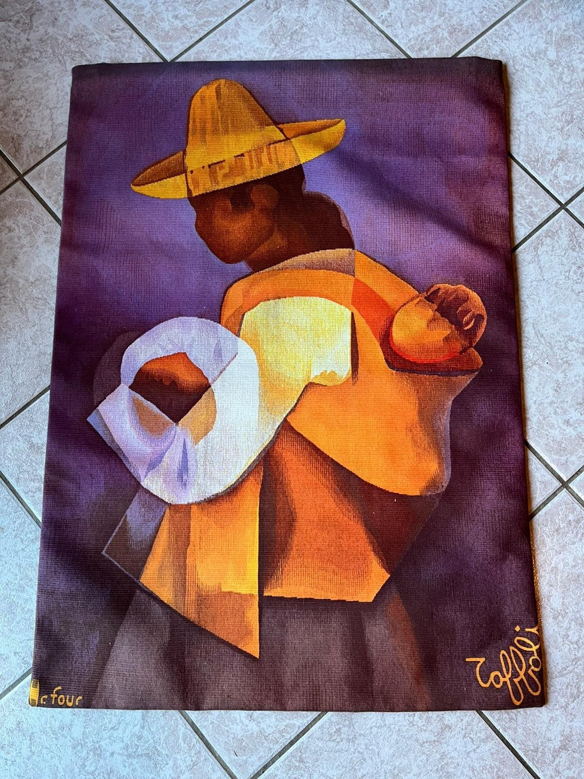 Superb Louis Toffoli Tapestry, Good Condition