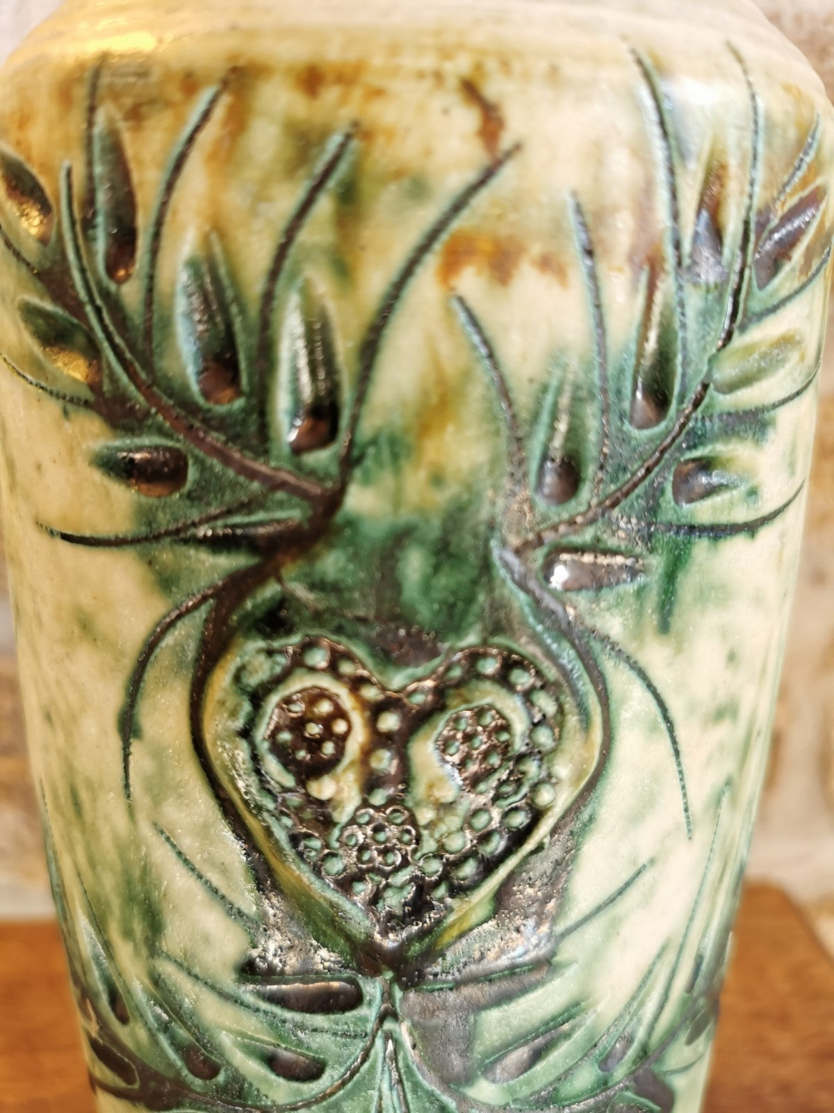 Superb Mid-Century Ceramic Vase, Beautiful Condition, French Work (Signed)