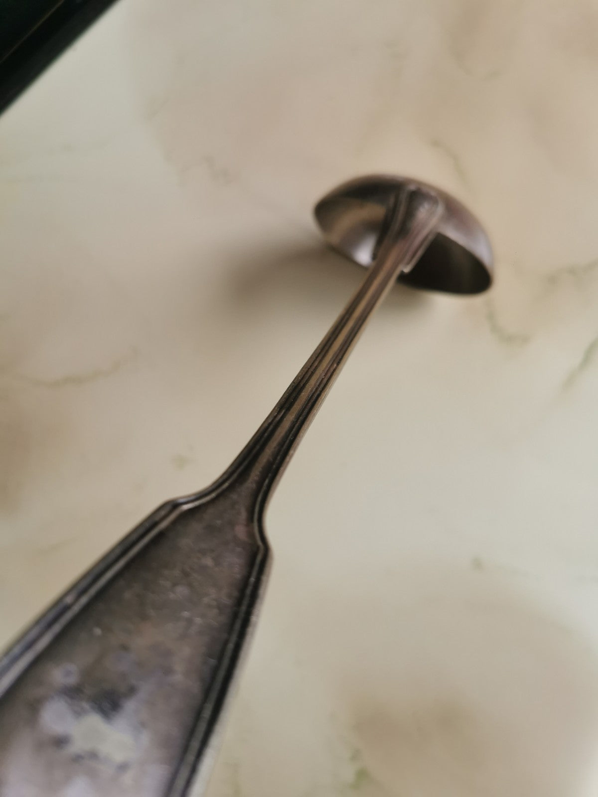 Beautiful Silver-Plated Metal Ladle, 34.5 cm