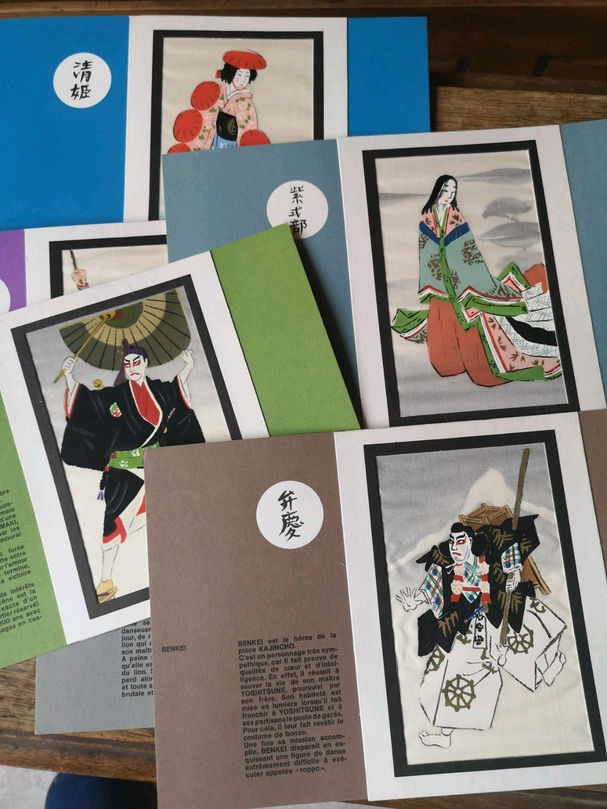 Lot of 8 Cards Depicting Theater Characters, Diurilix Pharmaceutical Advertisement