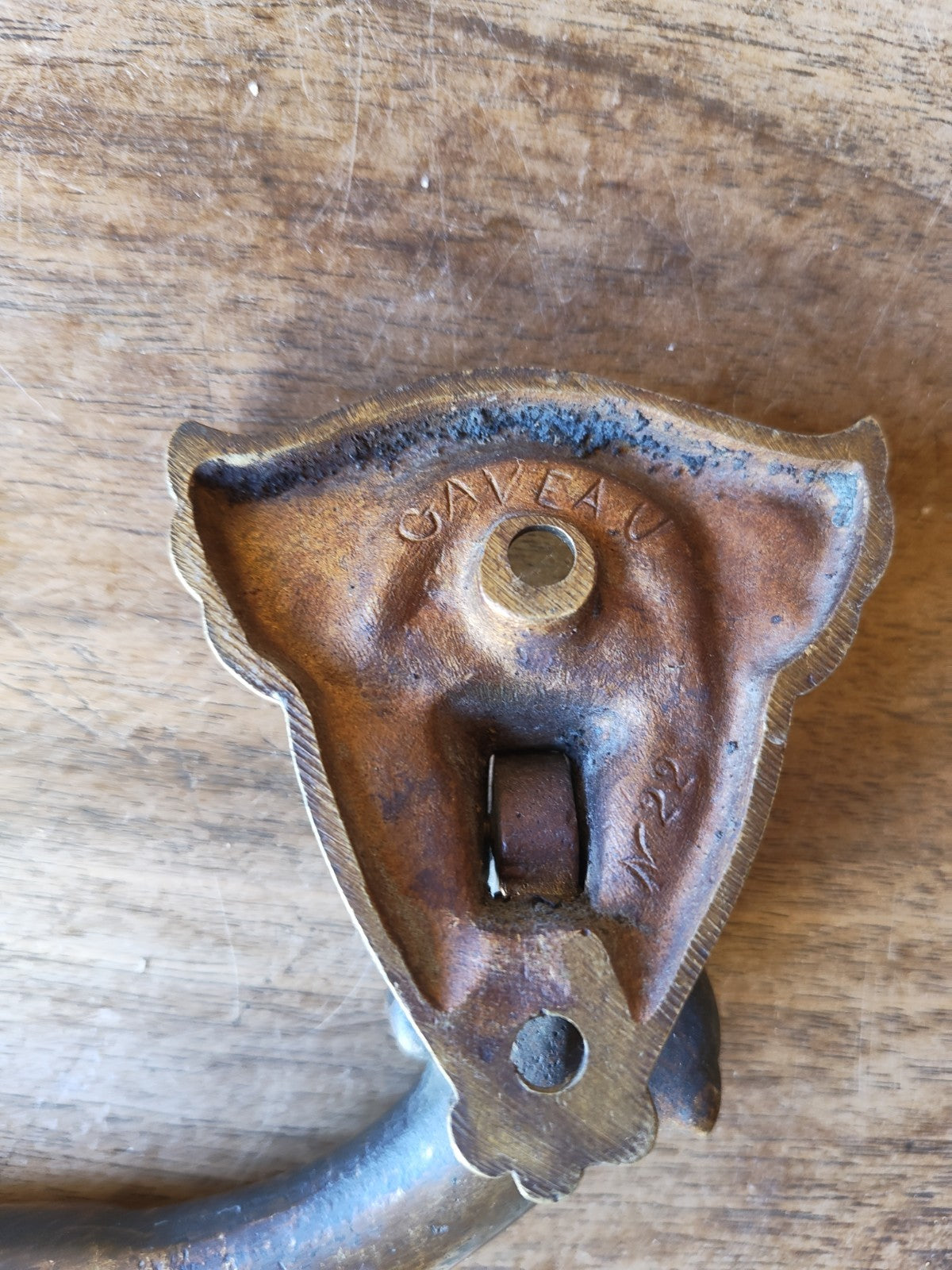 Pair of Art Nouveau Bronze Handles, Gaveau No. 22, France, Piano, Buffet...