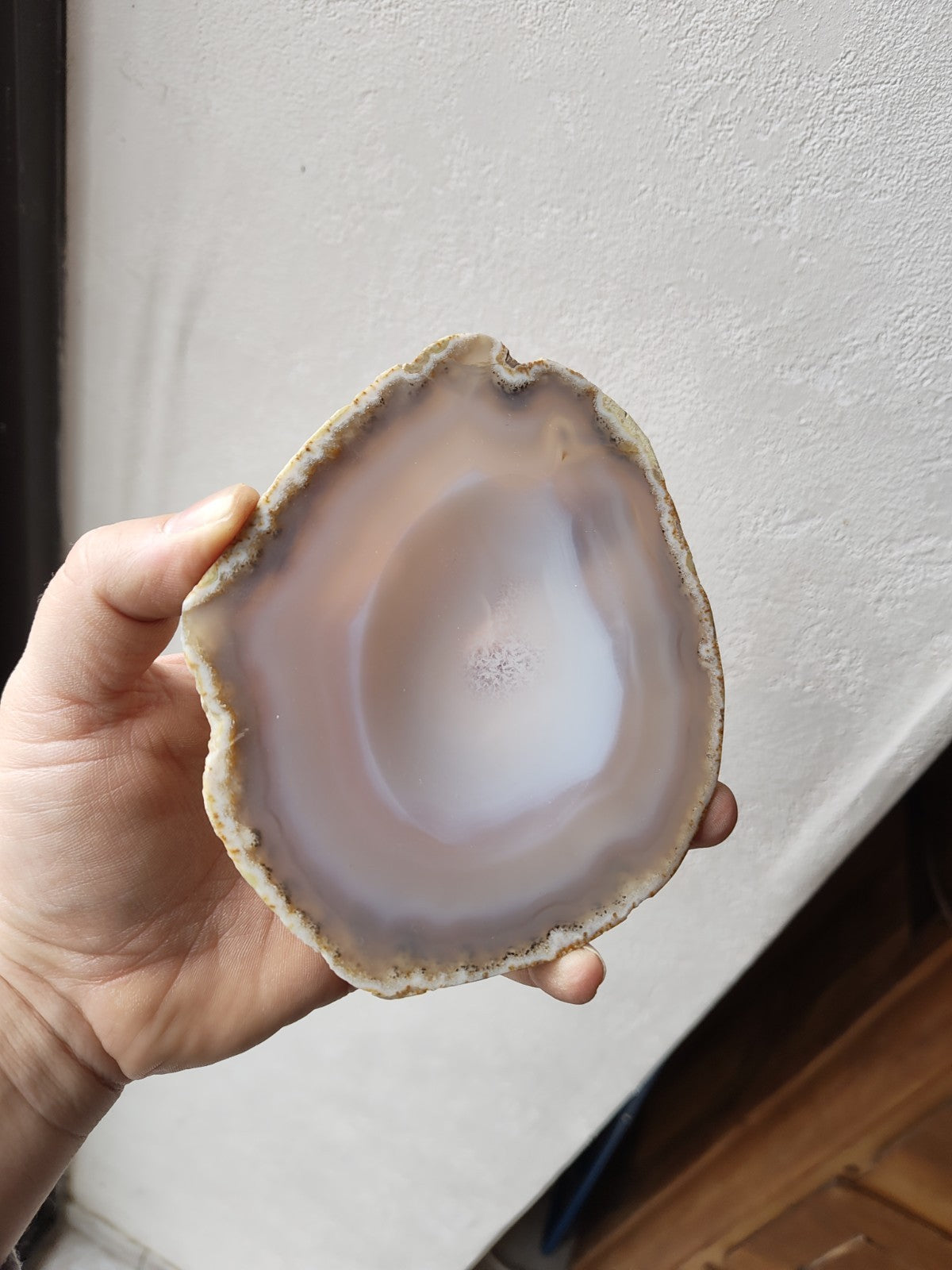 瑪瑙スライスの小物入れ、宝石コレクション、ヴィンテージ鉱物