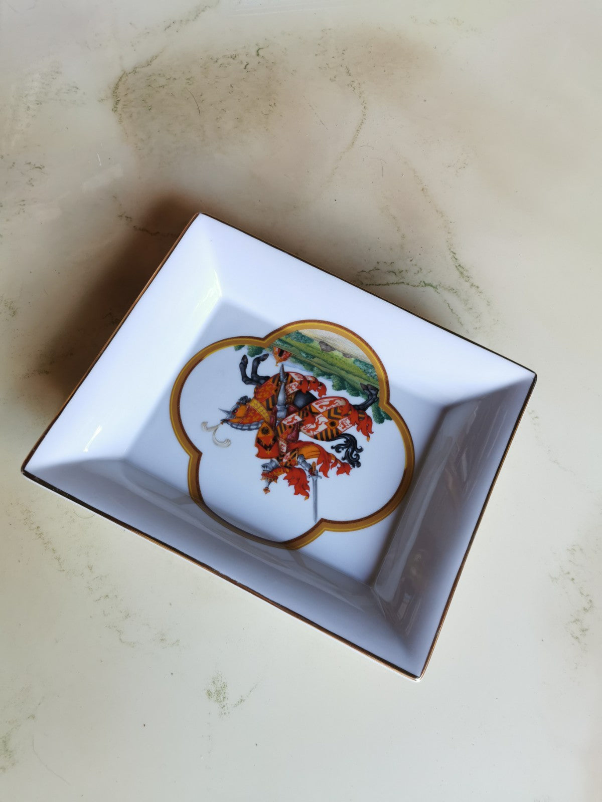 Ceramic Trinket Dish Porcelaine De Paris Lancelot Chevalier