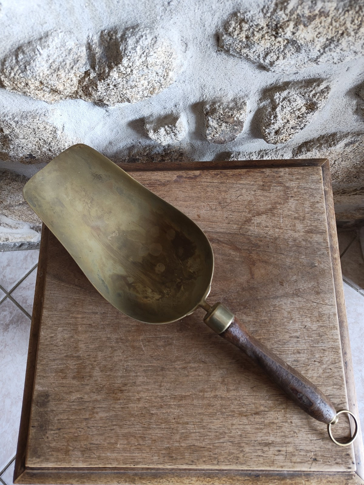 Miller's Shovel, Vintage French Brass Object