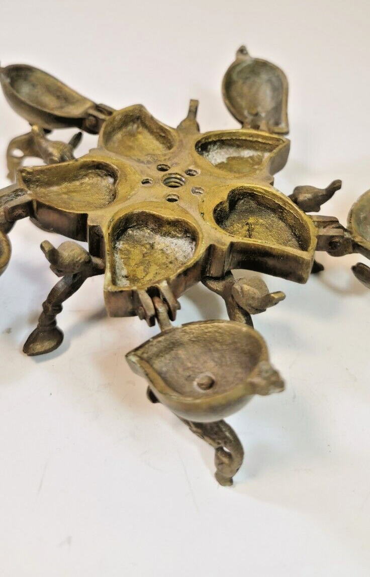 Magnificent Bronze Makeup Box, or Indian Spice Box, Peacock Bird