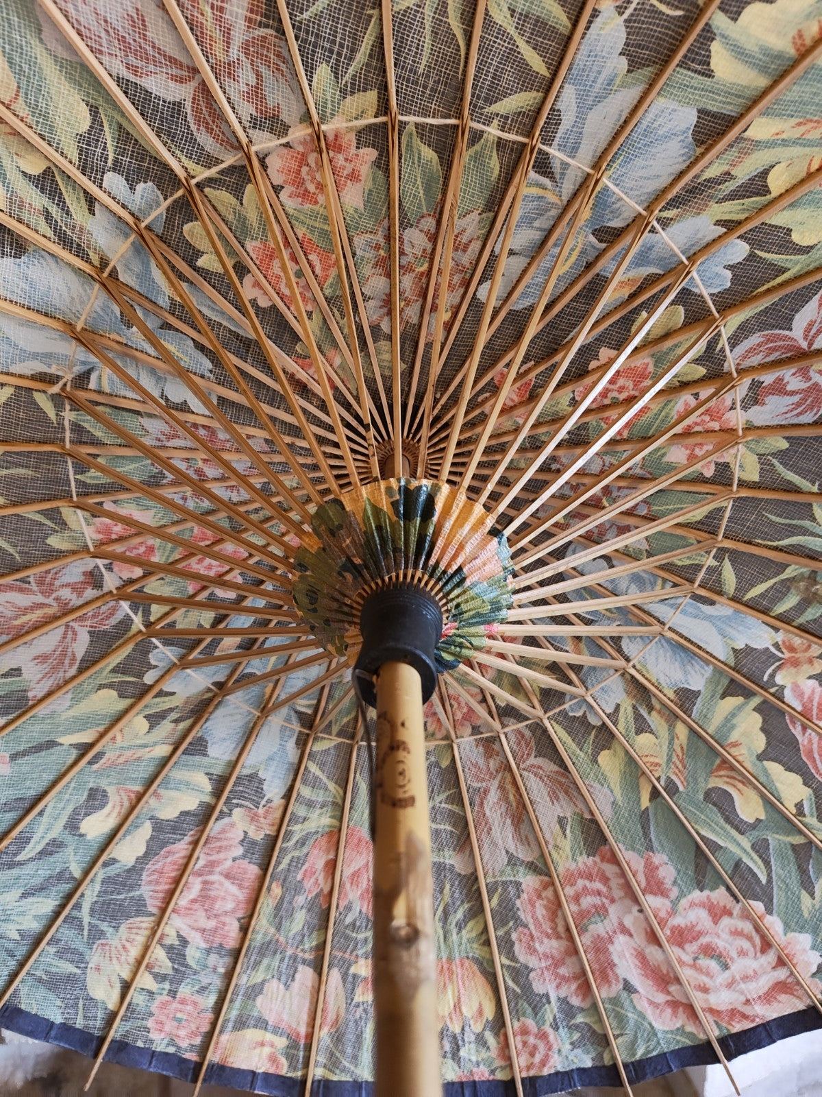 ヴィンテージの日本製日傘、状態良好、20世紀初頭