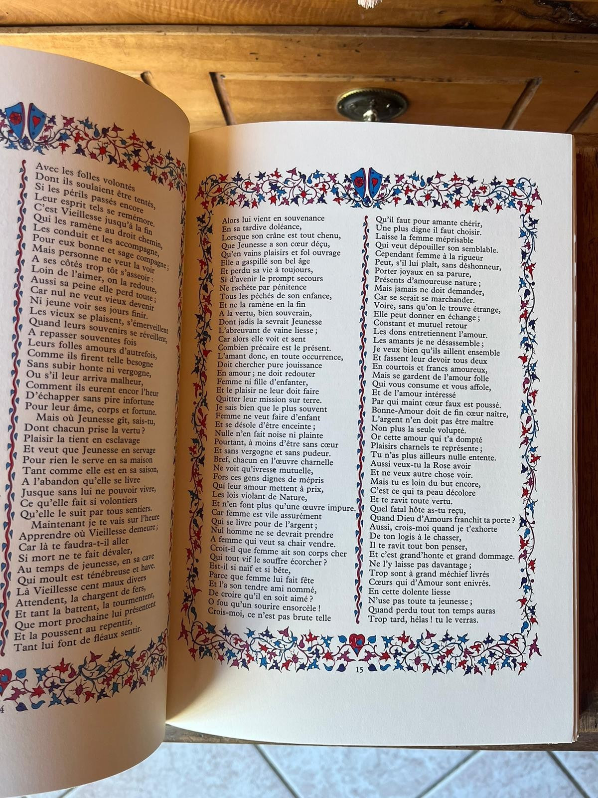 Lot of Two Volumes: The Romance of the Rose by Guillaume de Lorris