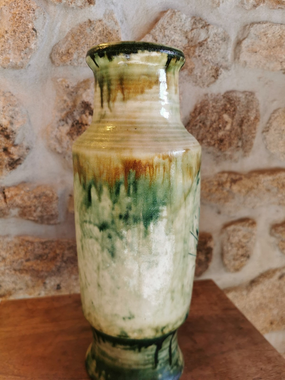 Superb Mid-Century Ceramic Vase, Beautiful Condition, French Work (Signed)