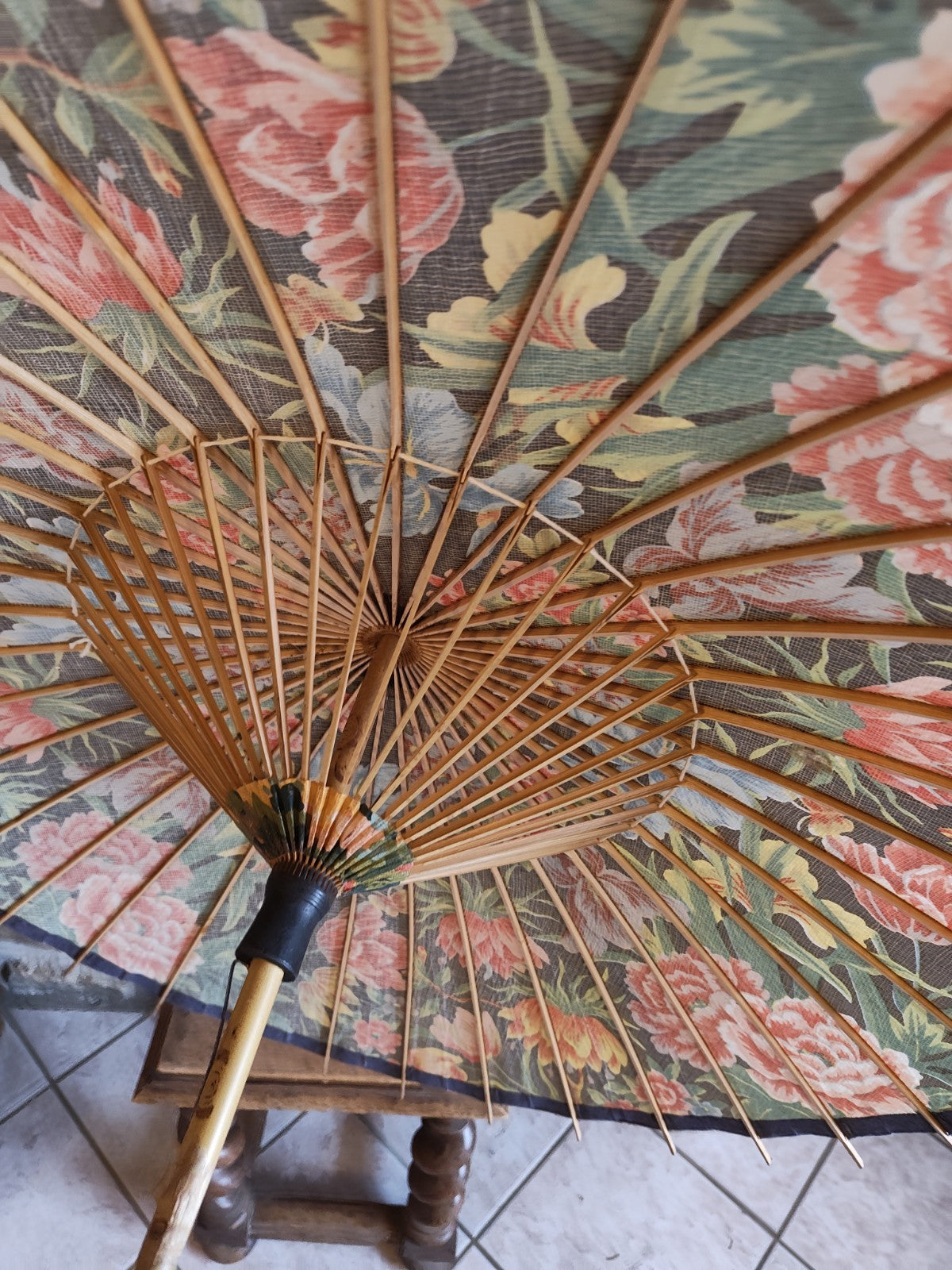 ヴィンテージの日本製日傘、状態良好、20世紀初頭