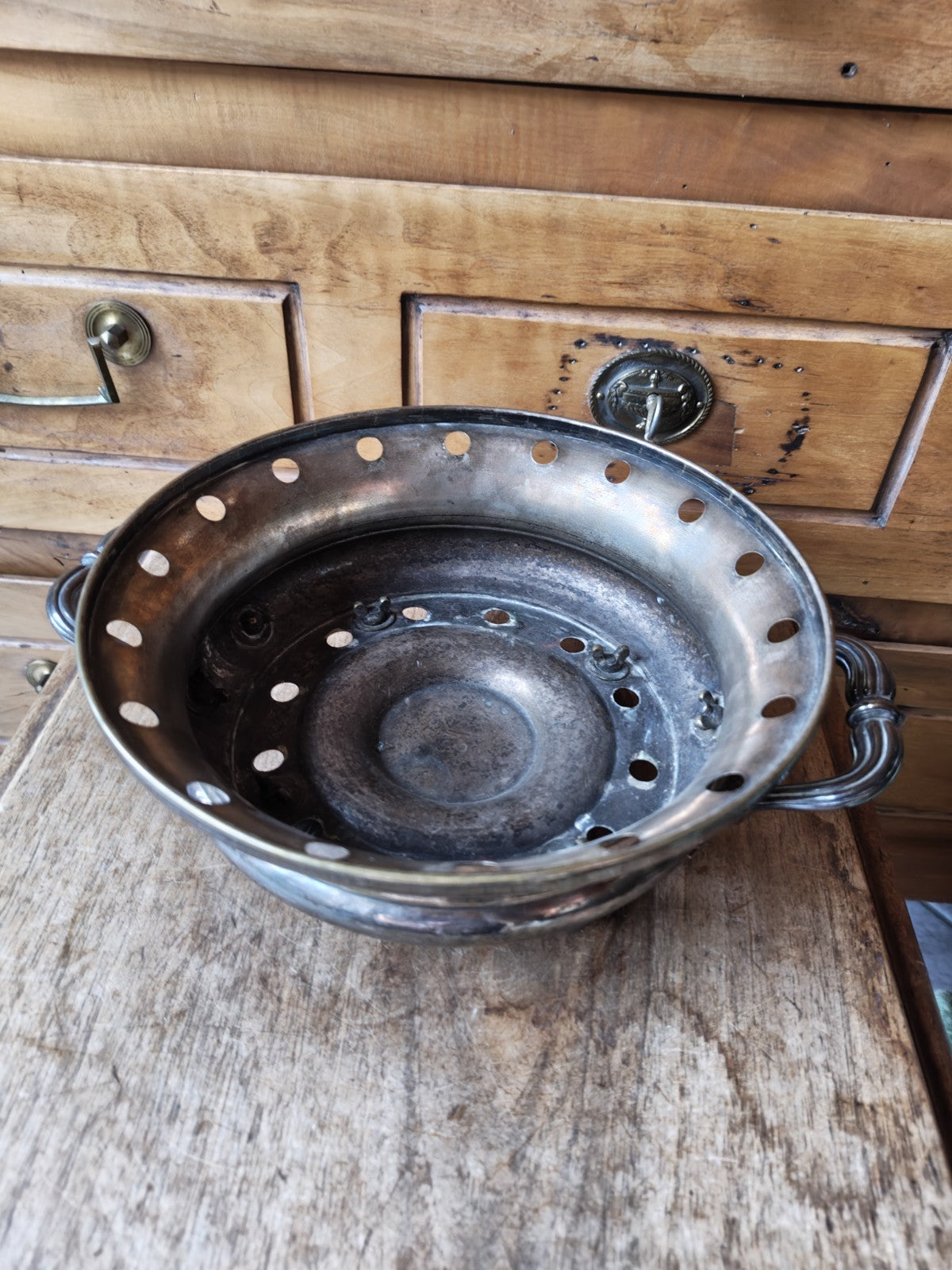 Dish Warmer, Silver-Plated Metal, Christofle, Late 19th Century
