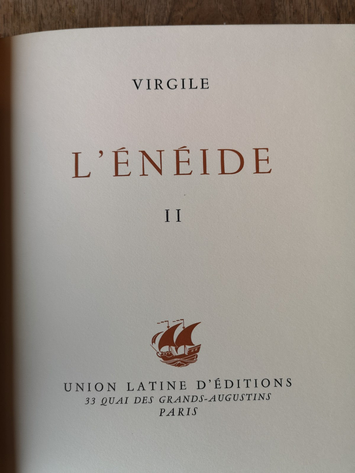 Virgil - The Aeneid. Volume II. - 1958. Union Latine d'Editions.