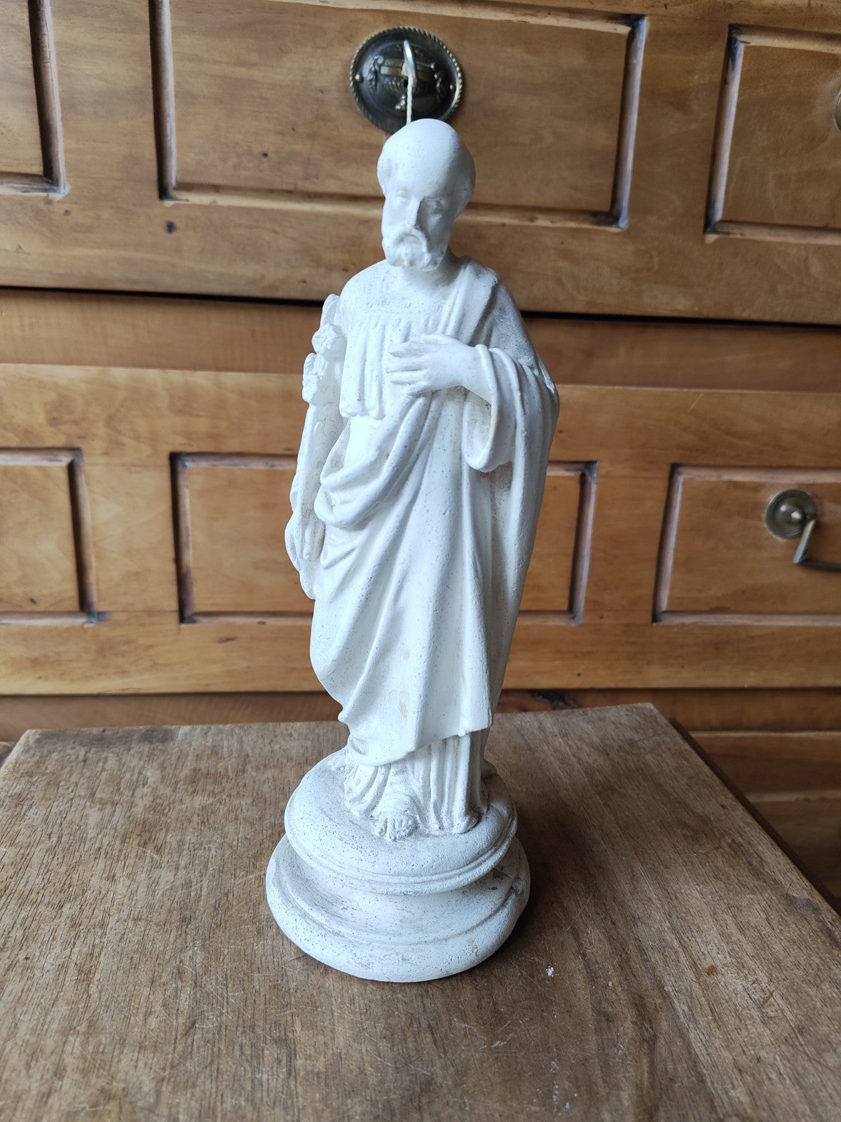 Saint Joseph Statue, Religion, Catholic in Plaster or Reconstituted Stone