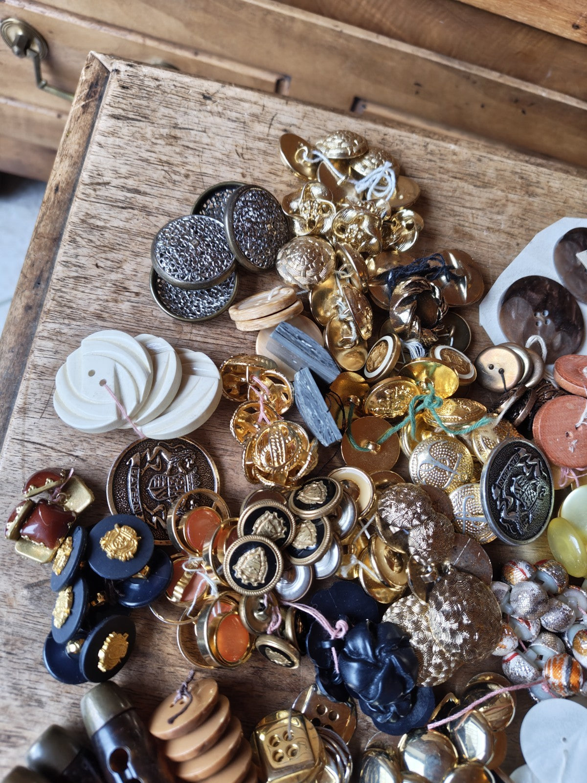 Large Mixed Lot of Haberdashery Buttons in Bulk