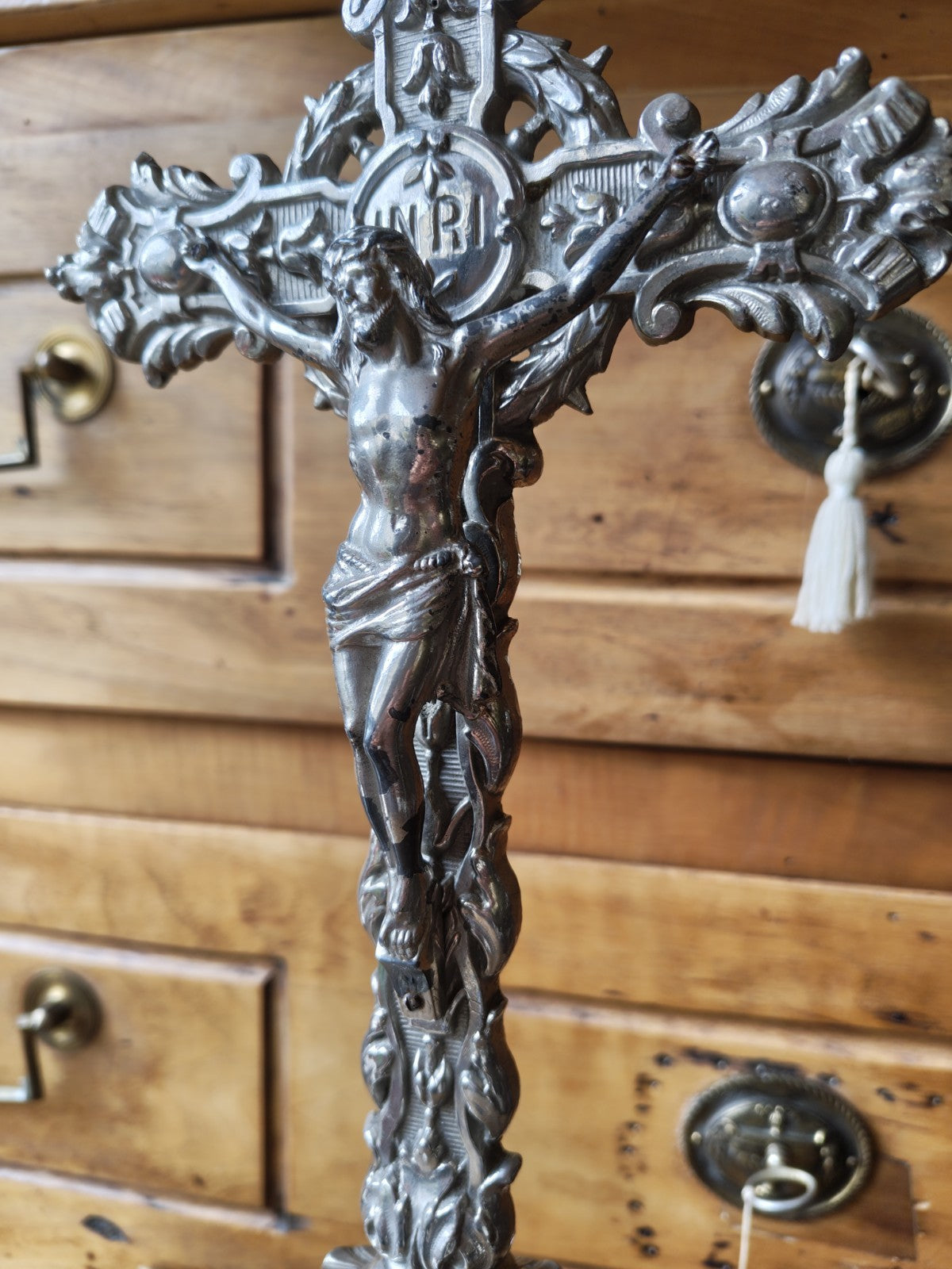 Large Crucifix, Late Art Nouveau, Early Art Deco, 1920