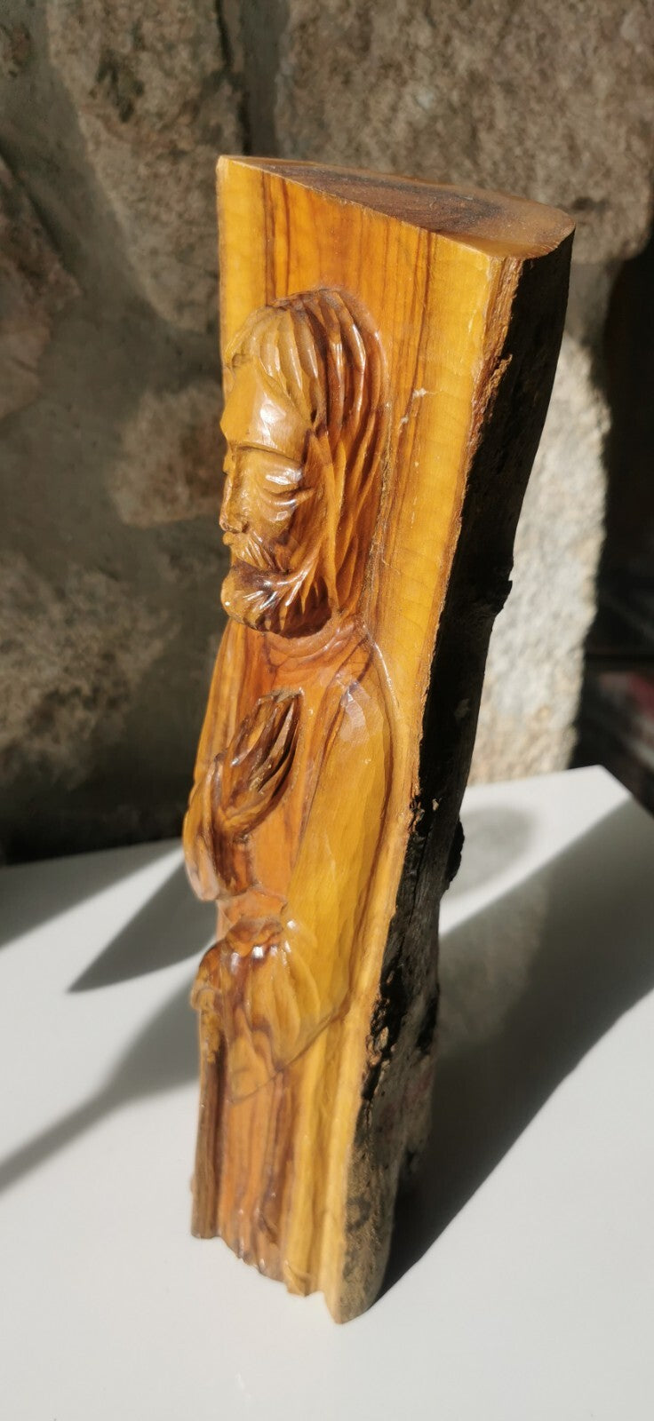 Magnificent Carved Wood Pilgrim, Folk Art