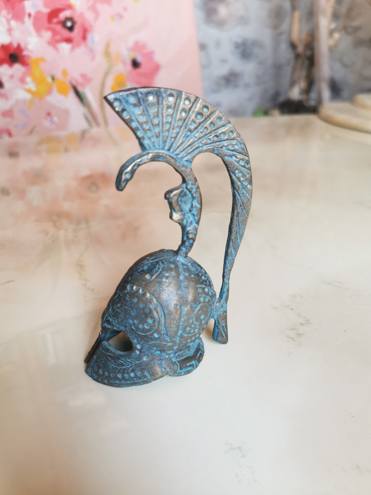 Superb Greek Spartan Serpent Bell Helmet