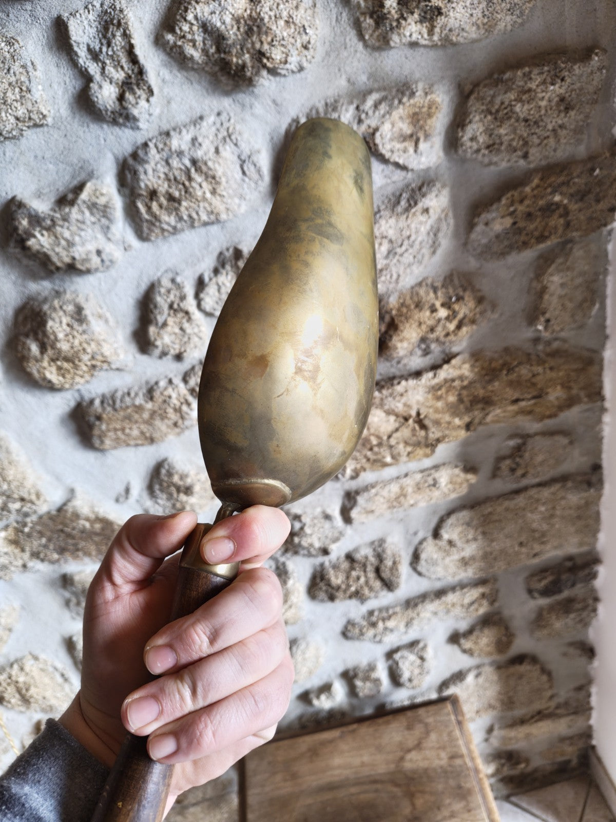 Miller's Shovel, Vintage French Brass Object