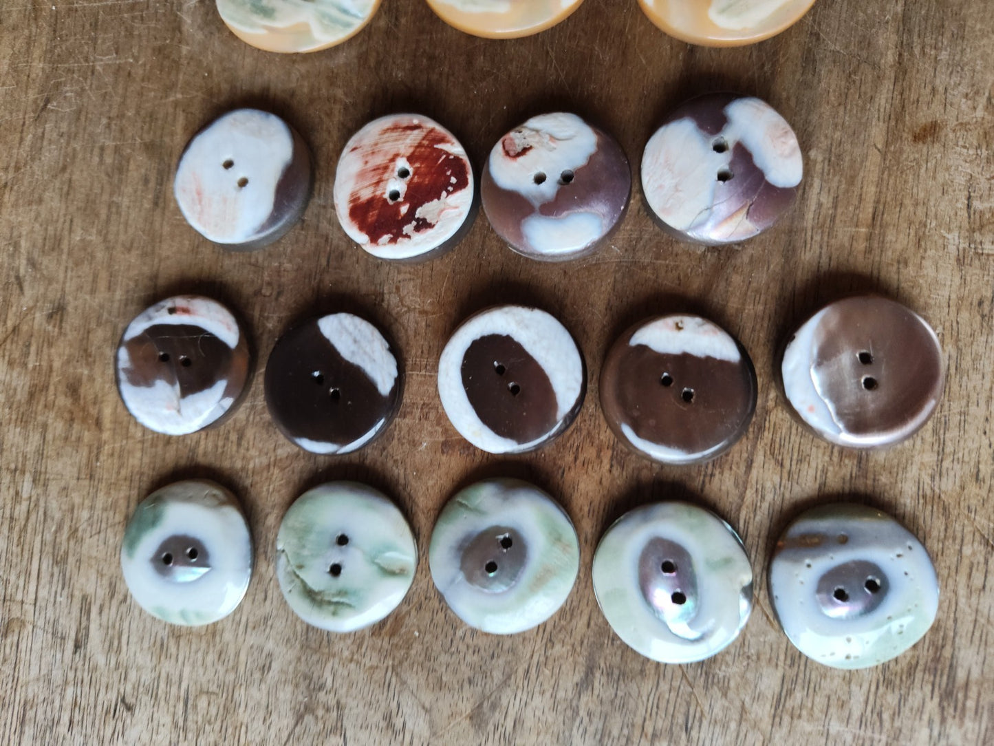 Lot of Vintage Mother-of-Pearl Buttons, Paris Haberdashery