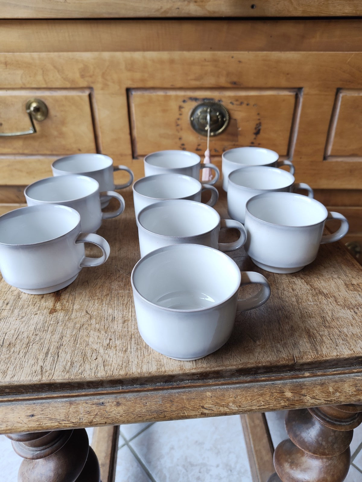 Set of 10 Cups OESLAUER MANUFAKTUR LORRAINE GOEBEL