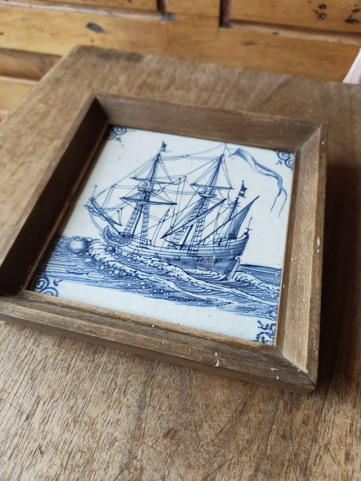 18th Century Blue Delft Tile, Azulejos