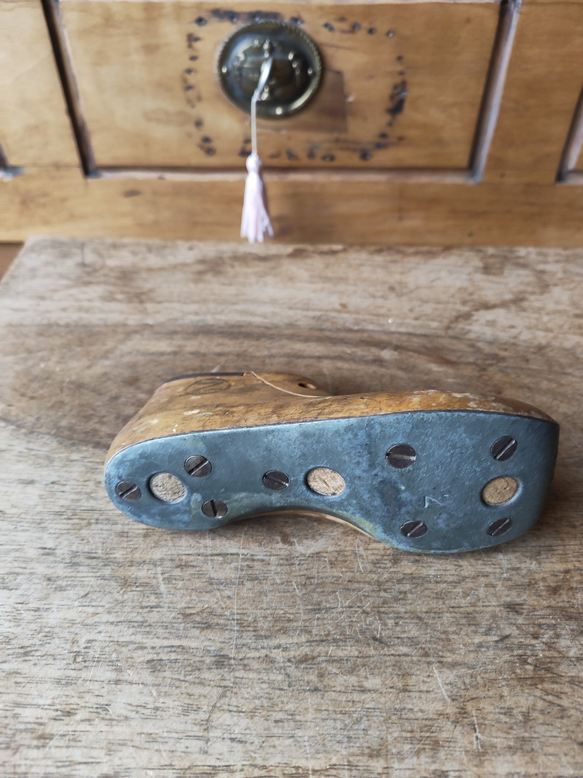 Shoe Last, Antique, France, Wood, Vintage, Late 19th Century