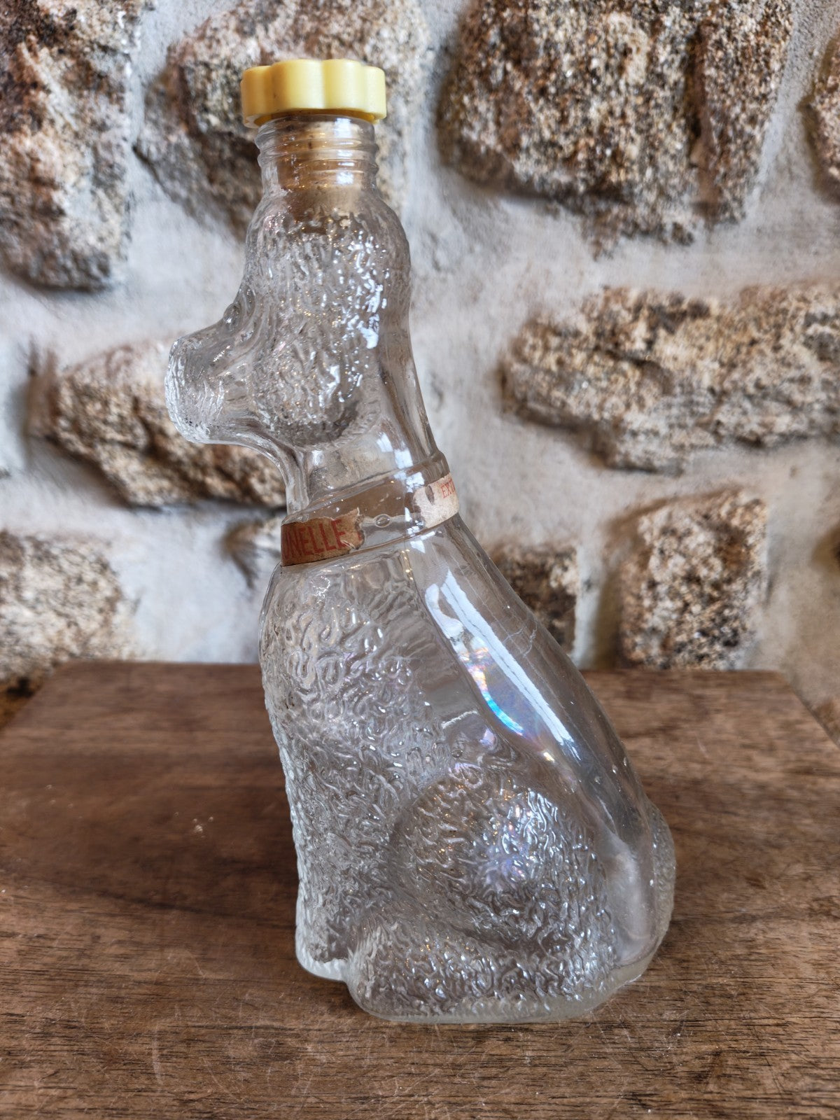 DURAND Dog Advertising Bottle, SLOE BERRY SYRUP