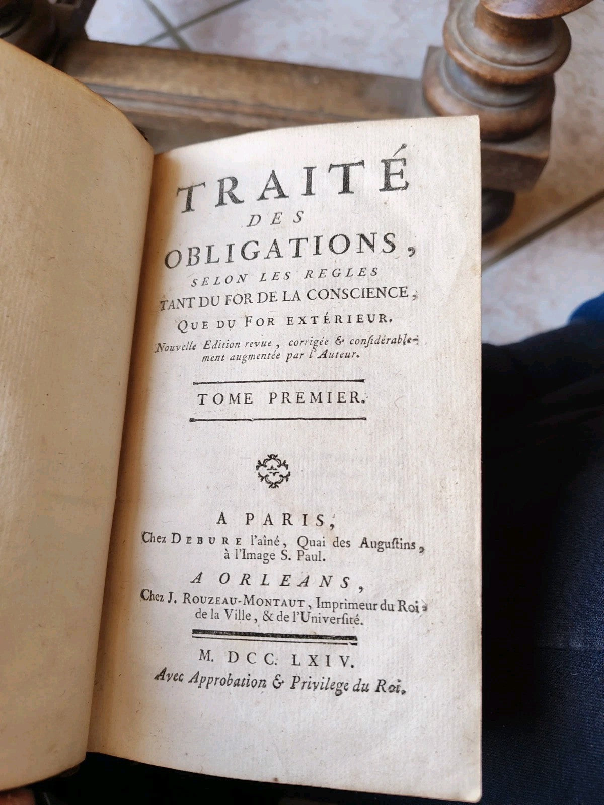 Lot of Two Books, Treatise on Obligations, 19th Century, Volumes 1 & 2