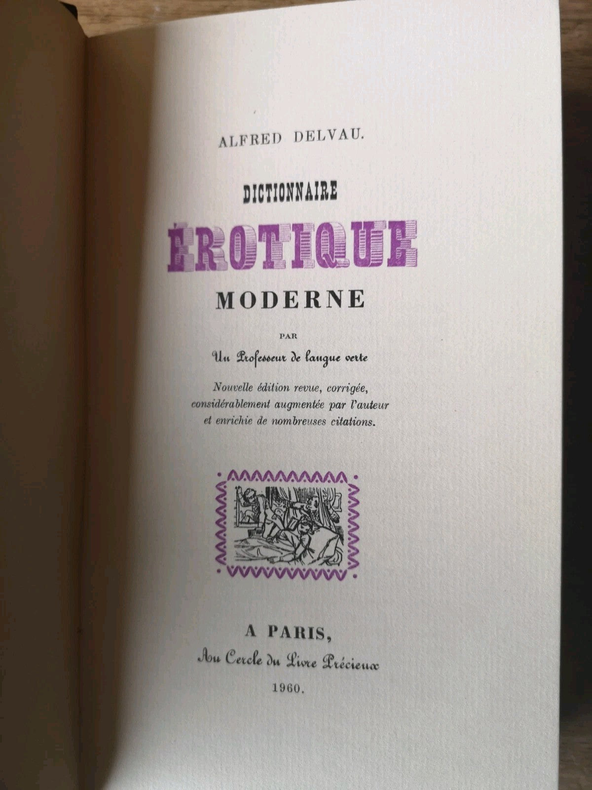 Modern Erotic Dictionary, Alfred Delvaux, 1960