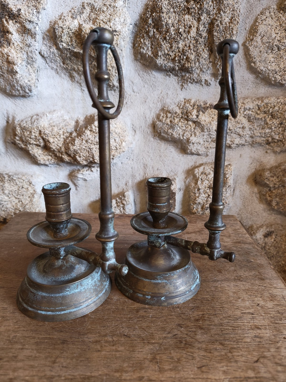 Pair of Brass Candlesticks, Good Condition
