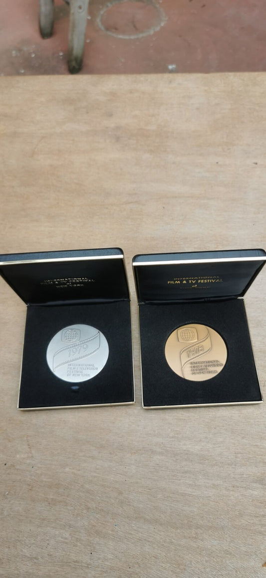 Lot of Two Medals, New York Film Festival Bronze and Silver