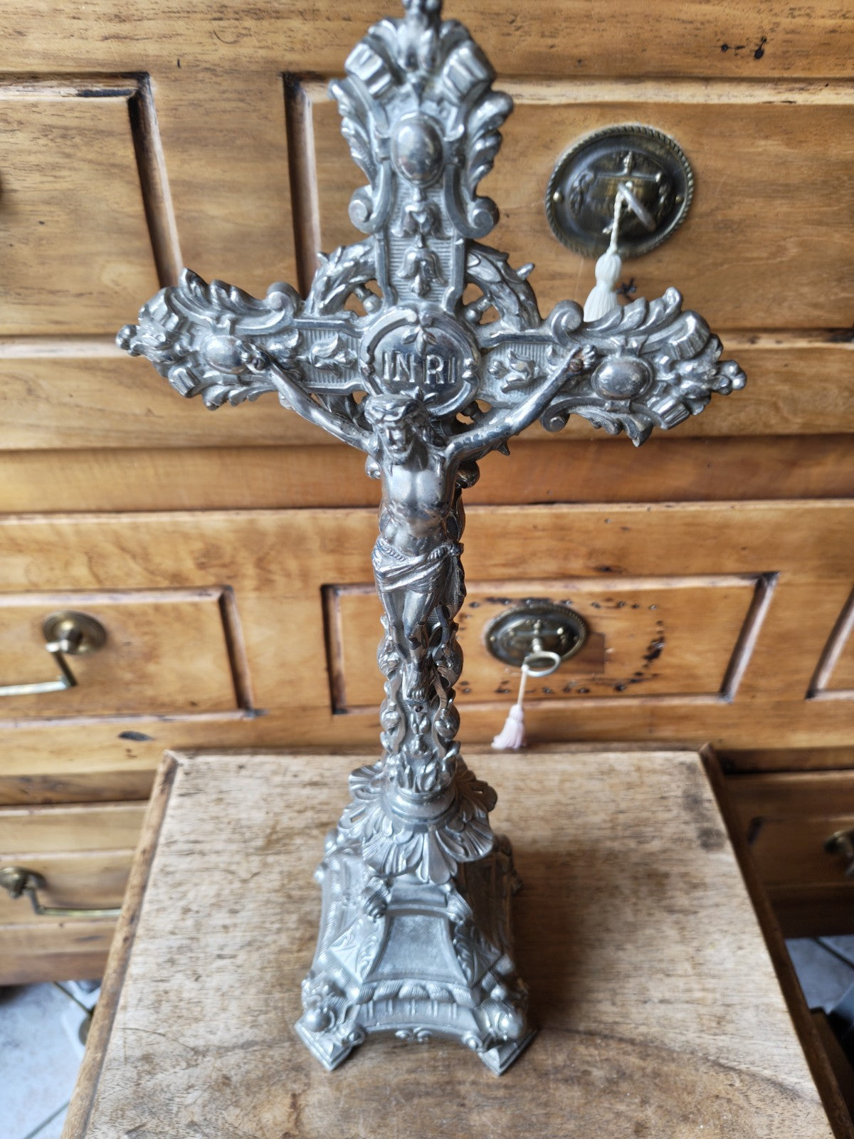 Large Crucifix, Late Art Nouveau, Early Art Deco, 1920